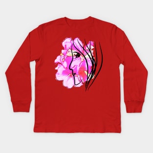 Flower Girl Kids Long Sleeve T-Shirt